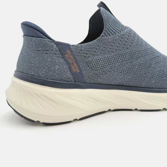 NEW Skechers Men's 11 Extra Wide Fit Shoes Slip Ins Hands Free Memory Foam Navy - Picture 4 of 11